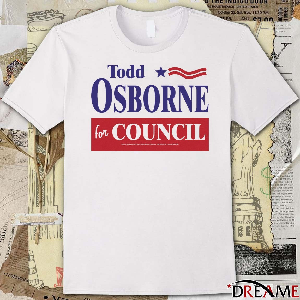 Todd Osborne For Council Loveland, Ohio 2025 t-shirt