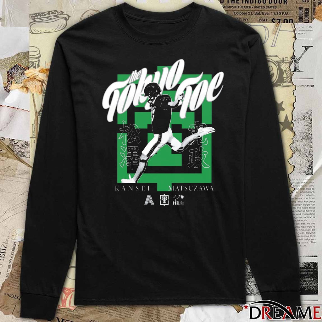 Tokyo Toe Kicker Kansei Matsuzawa Hawaii Football Fanart t-shirt
