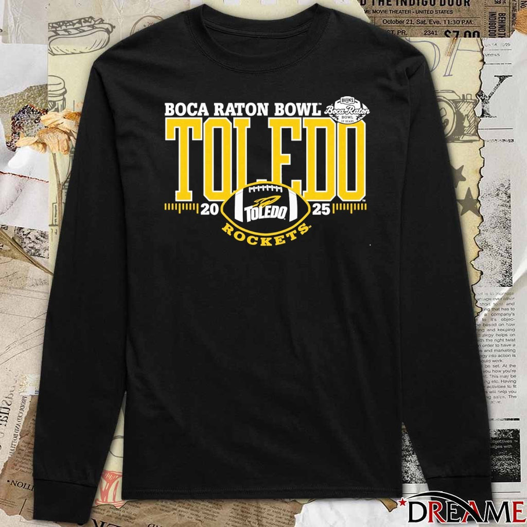 Toledo Rockets 2025 Boca Raton Bowl t-shirt