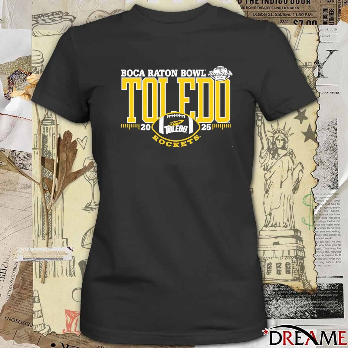 Toledo Rockets 2025 Boca Raton Bowl t-shirt