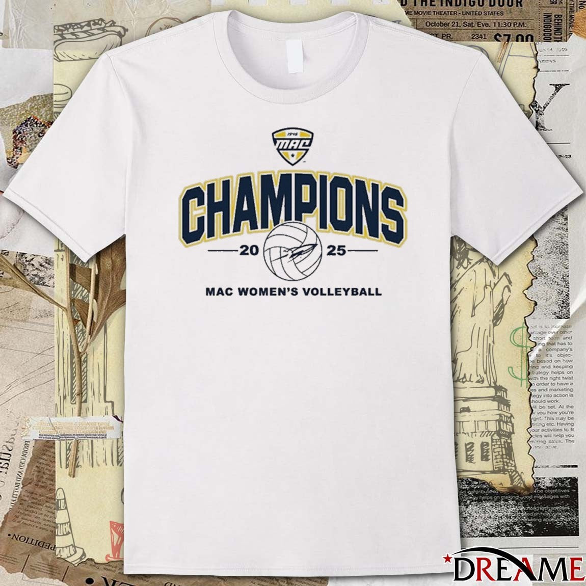 Toledo Rockets 2025 Mid-American Conference MAC Women’s Volleyball Tournament Champions t-shirt