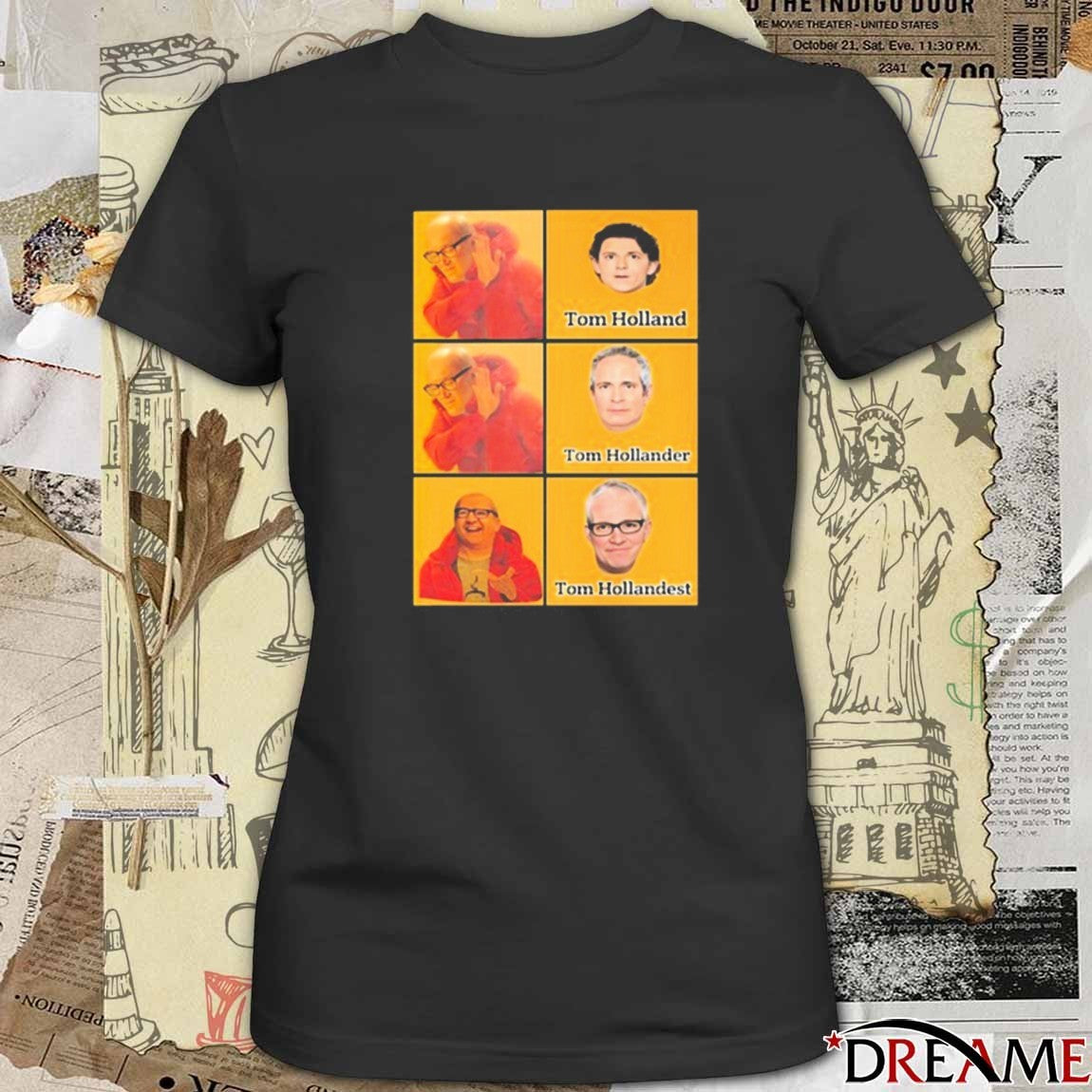 Tom Holland Tom Hollander Tom Hollandest Meme t-shirt
