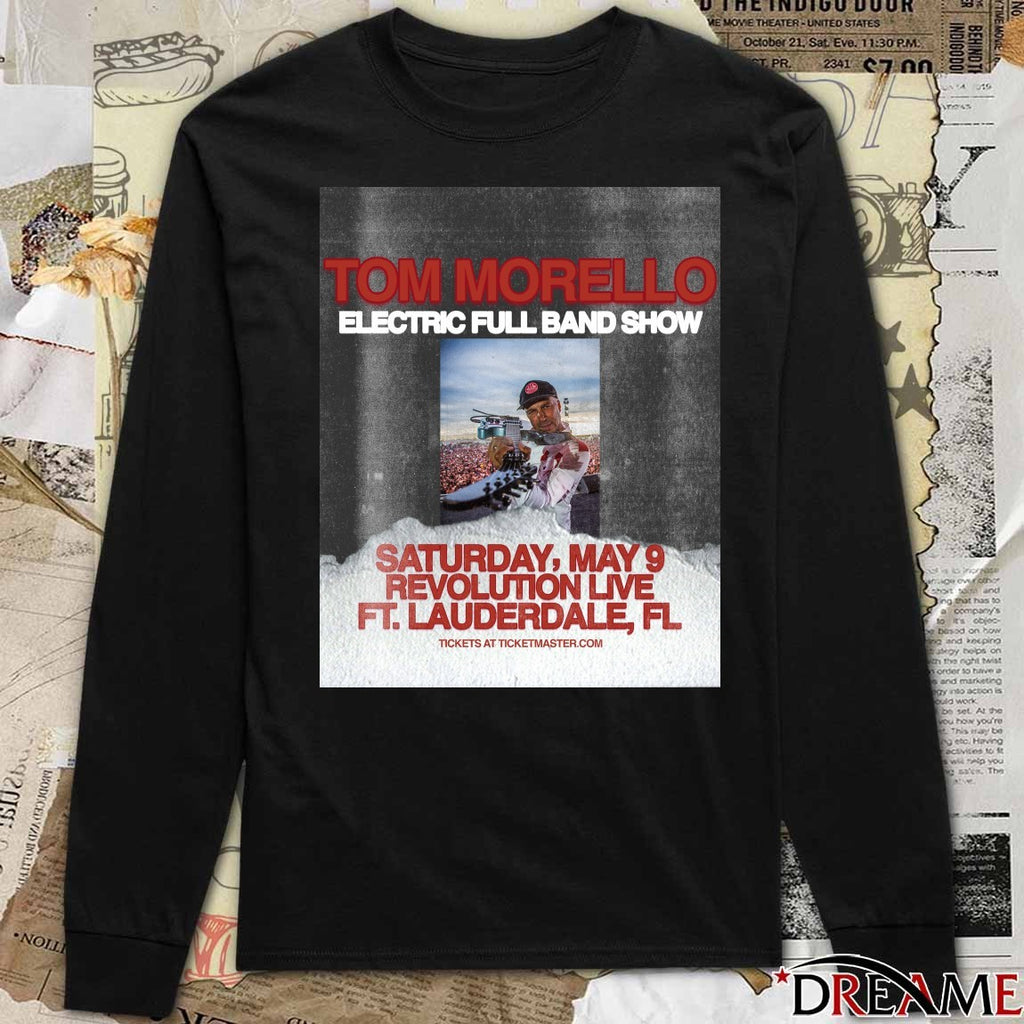 Tom Morello Electric Full Band Show May 9 2026 Revolution Live Ft Lauderdale FL Poster t-shirt