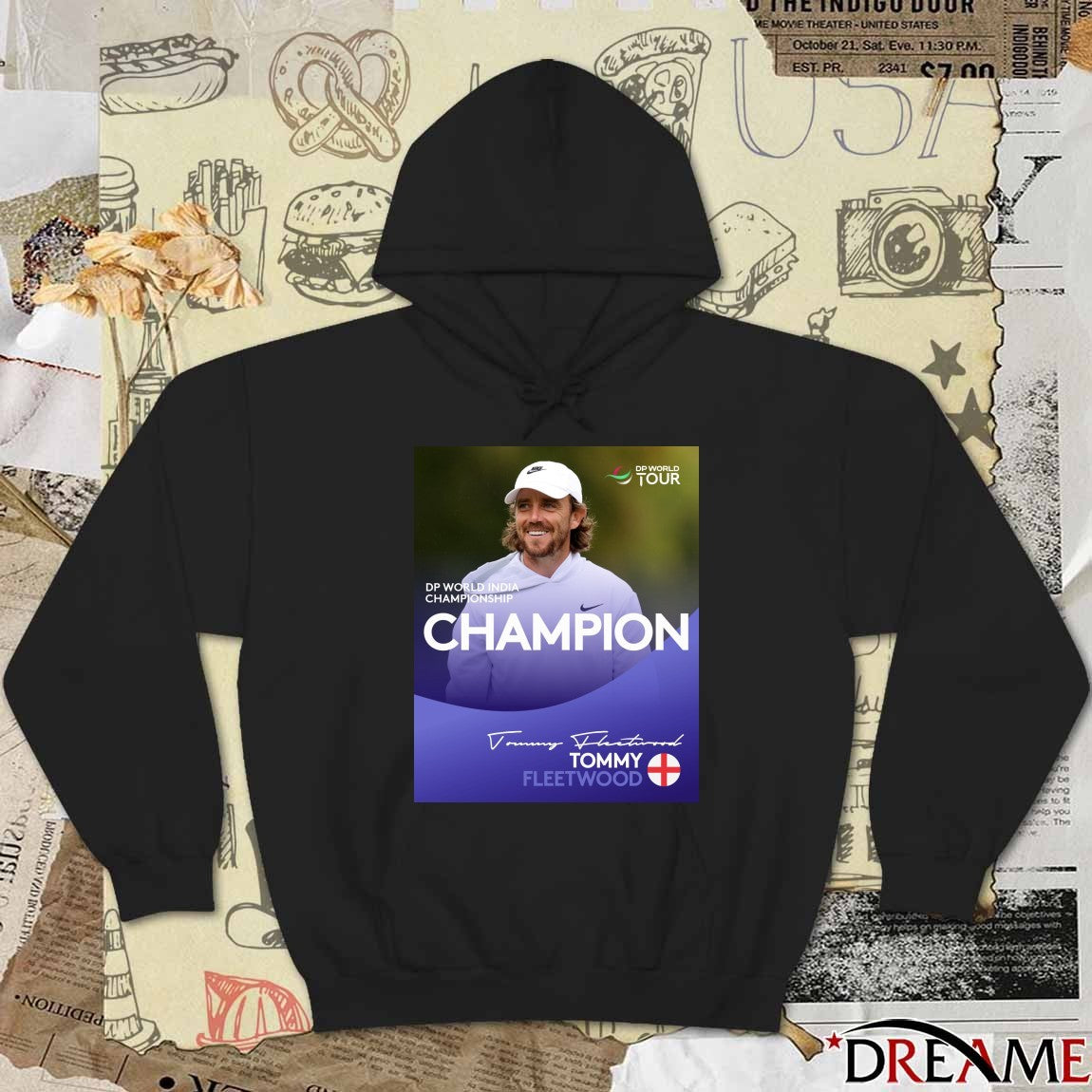 Tommy Fleetwood wins the DP World India Championship Champion 2025 Poster t-shirt