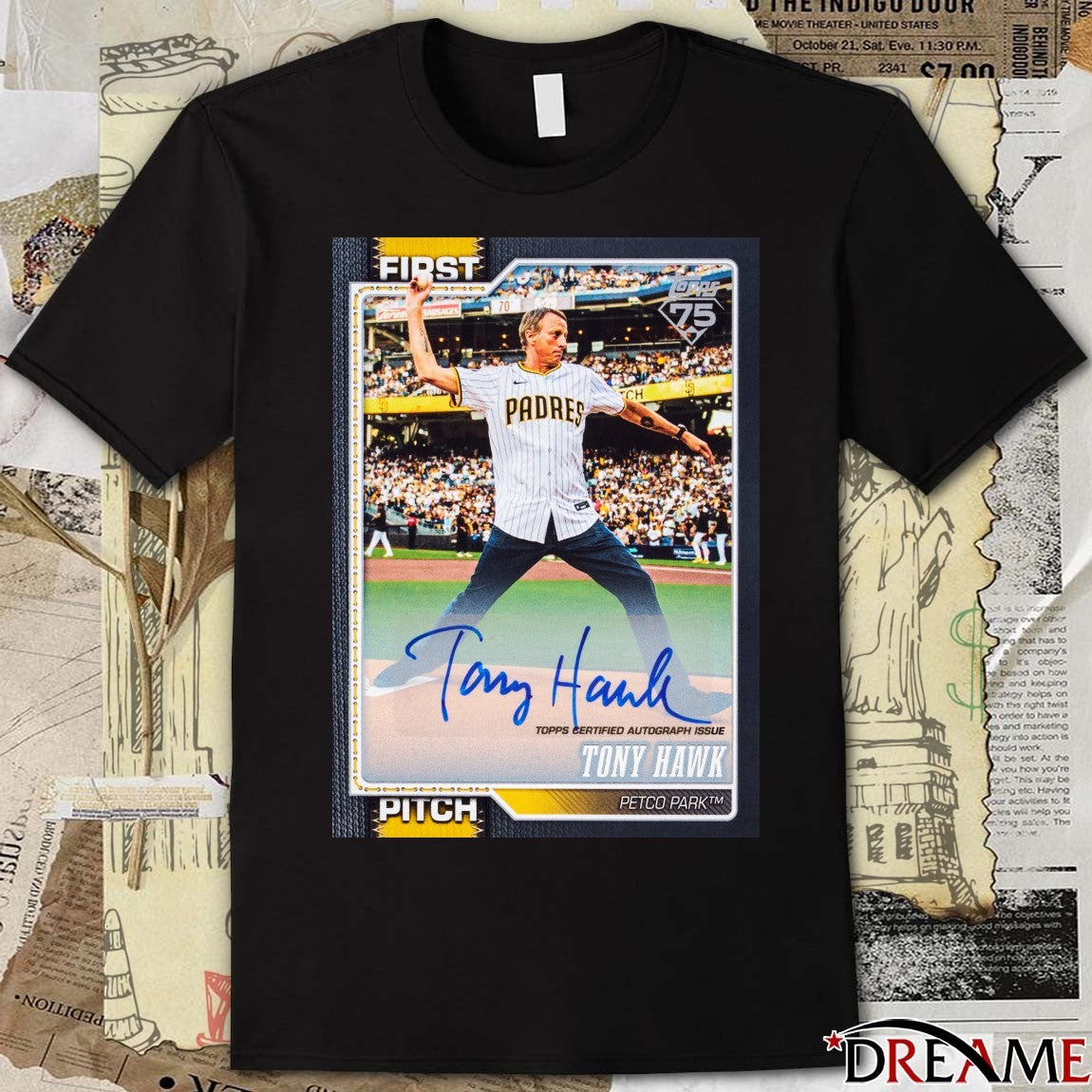 Tony Hawk Topps Certified Autograph Issue 2026 Series 1 Signature Card t-shirt