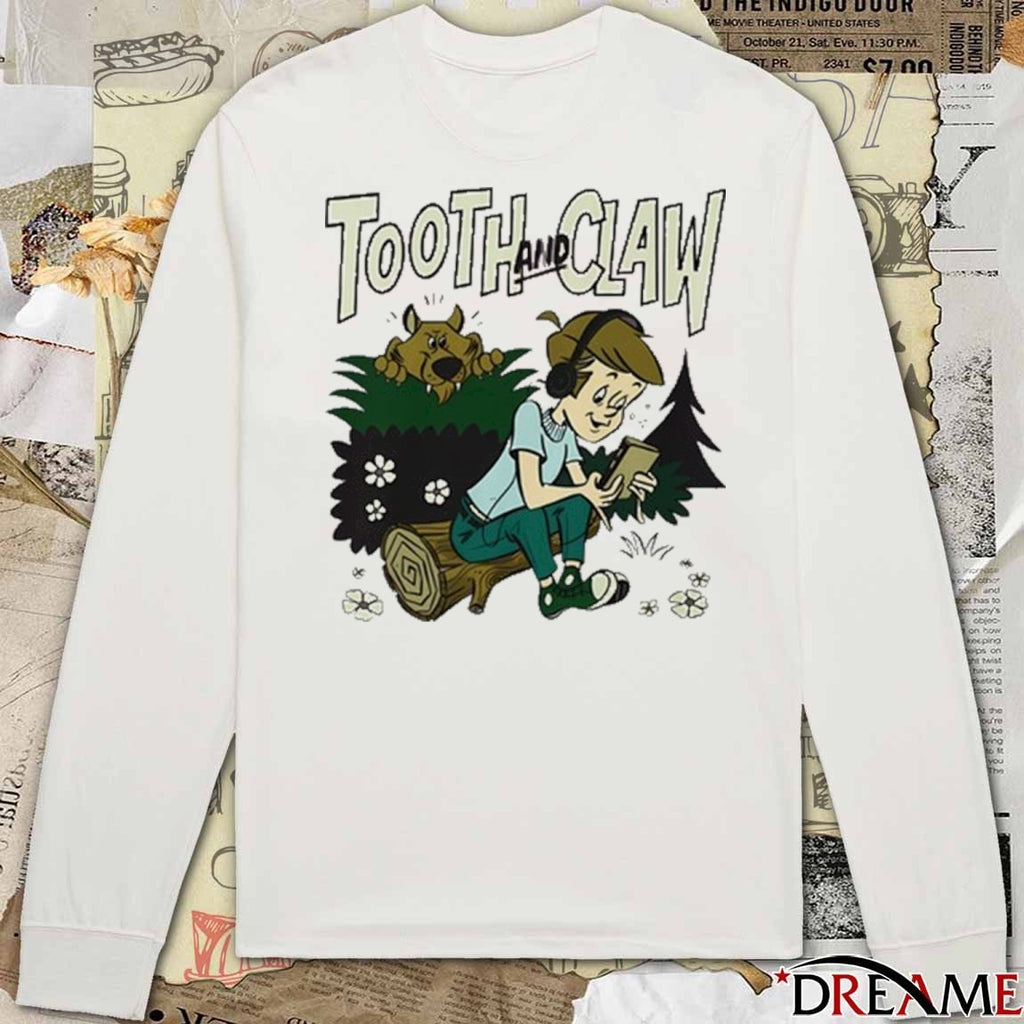 Tooth And Claw Podcast Don’t Look Behind You 2025 t-shirt