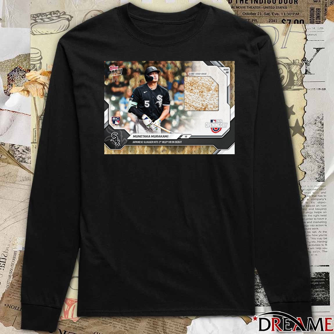 Topps Munetaka Murakami Japanese Slugger Hits 1st MLB Hr In Debut Poster t-shirt