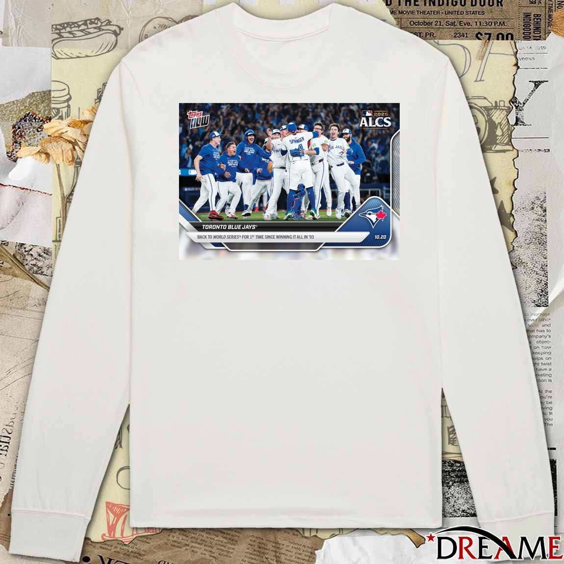 Toronto Blue Jays 2025 MLB Topps Back To World Series For 1st Time Since Winning It All In 93 t-shirt