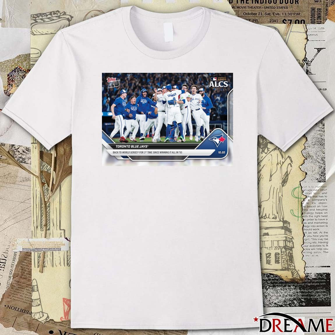 Toronto Blue Jays 2025 MLB Topps Back To World Series For 1st Time Since Winning It All In 93 t-shirt