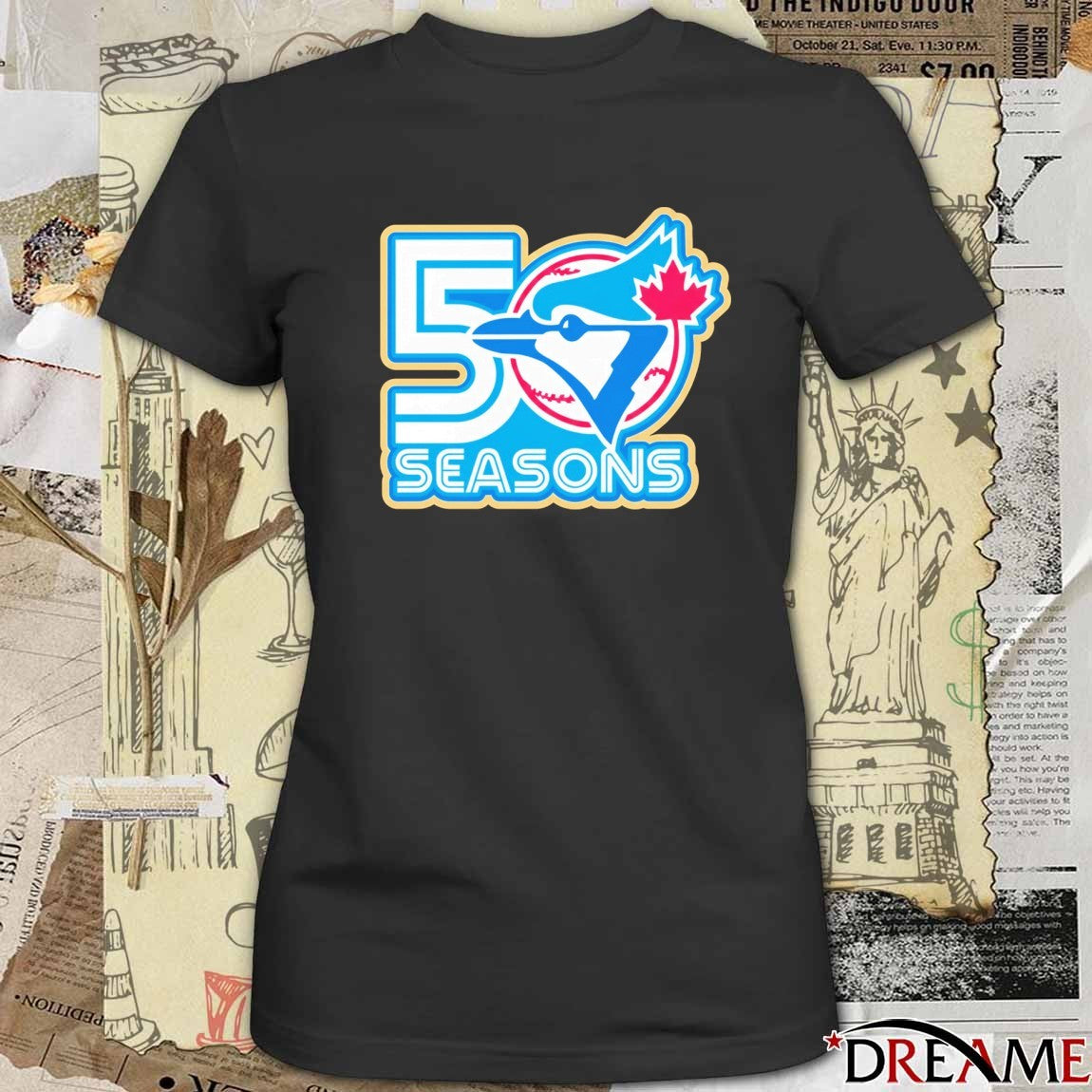 Toronto Blue Jays 50th Season Logo t-shirt