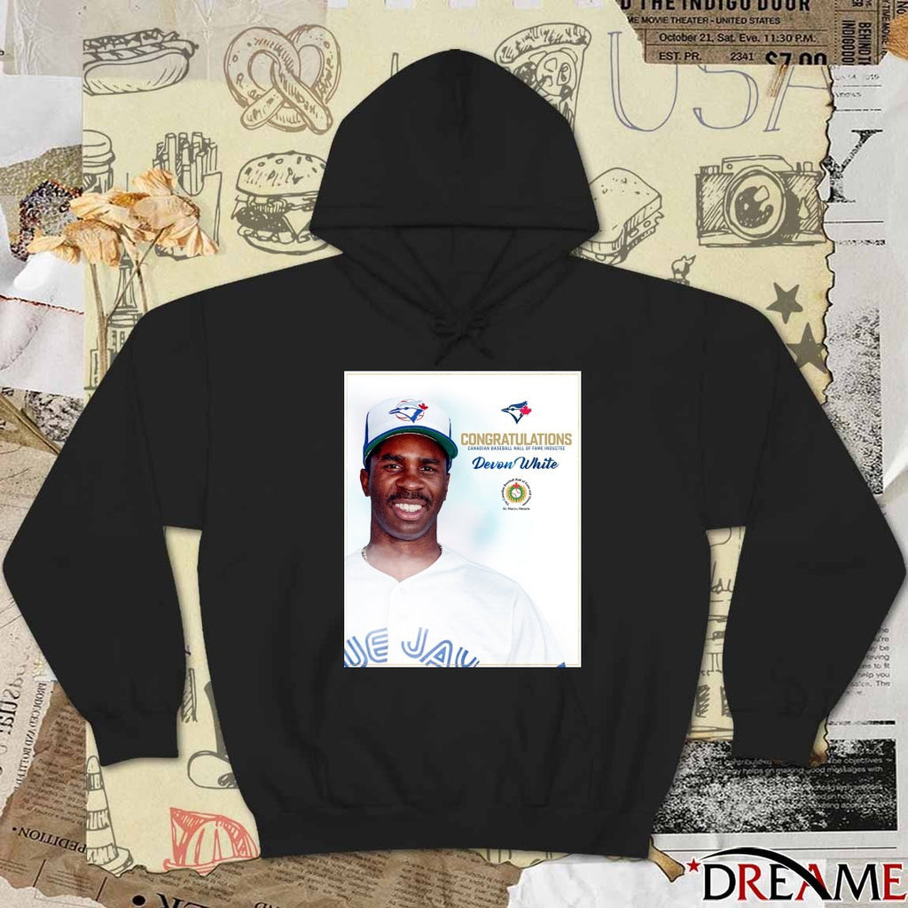 Toronto Blue Jays Congratulations Canadian Baseball Hall Of Fame Inductee Devon White Poster t-shirt