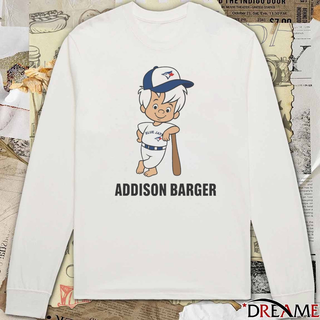 Toronto Blue Jays MLB Addison Barger Cartoon 2025 t-shirt