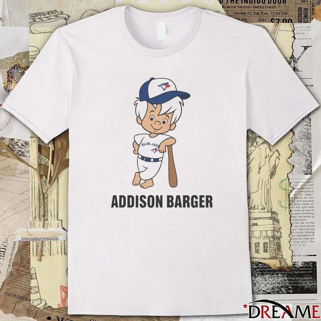 Toronto Blue Jays MLB Addison Barger Cartoon 2025 t-shirt
