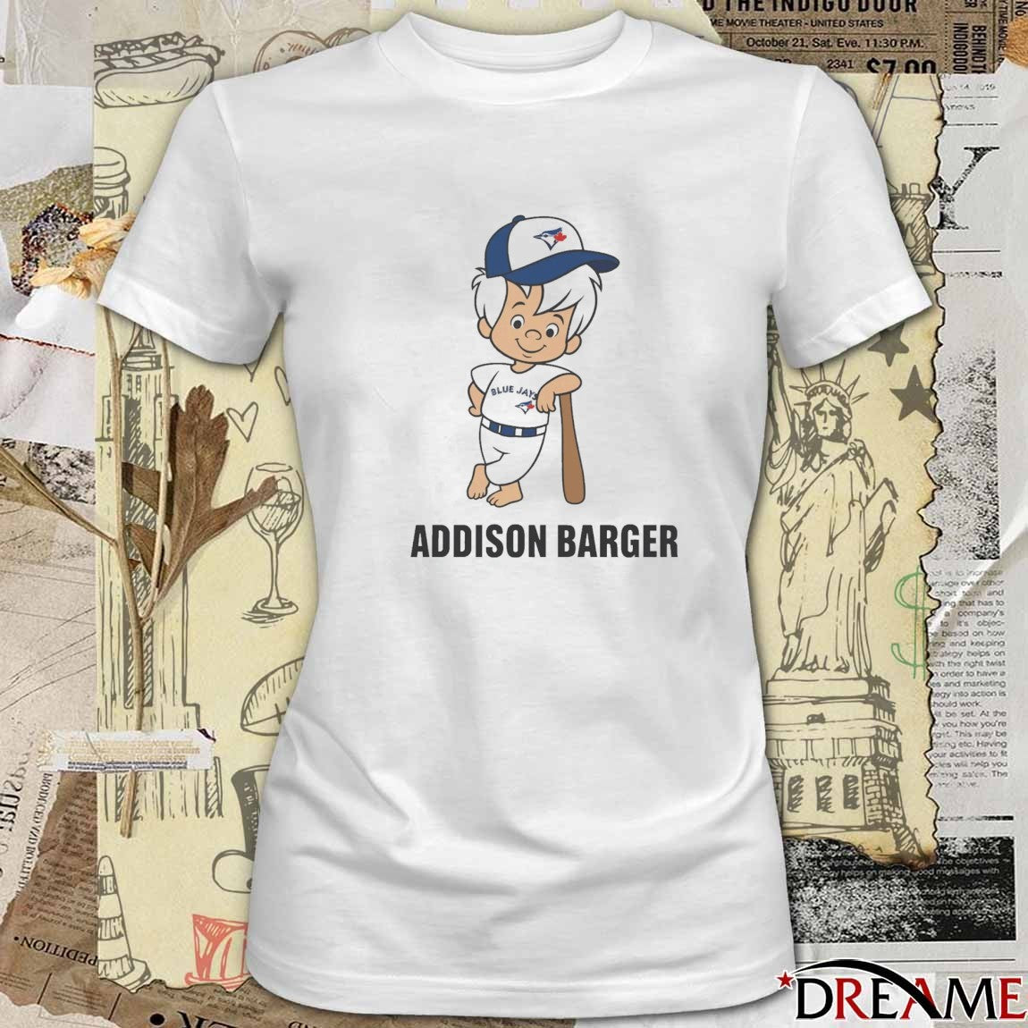 Toronto Blue Jays MLB Addison Barger Cartoon 2025 t-shirt