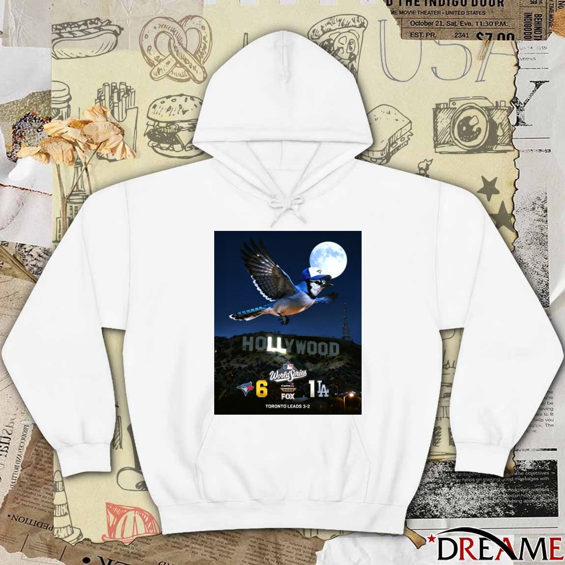 Toronto Blue Jays Vs Los Angeles Dodgers MLB World Series Final Score 6 – 1 Toronto Leads 3-2 Poster t-shirt