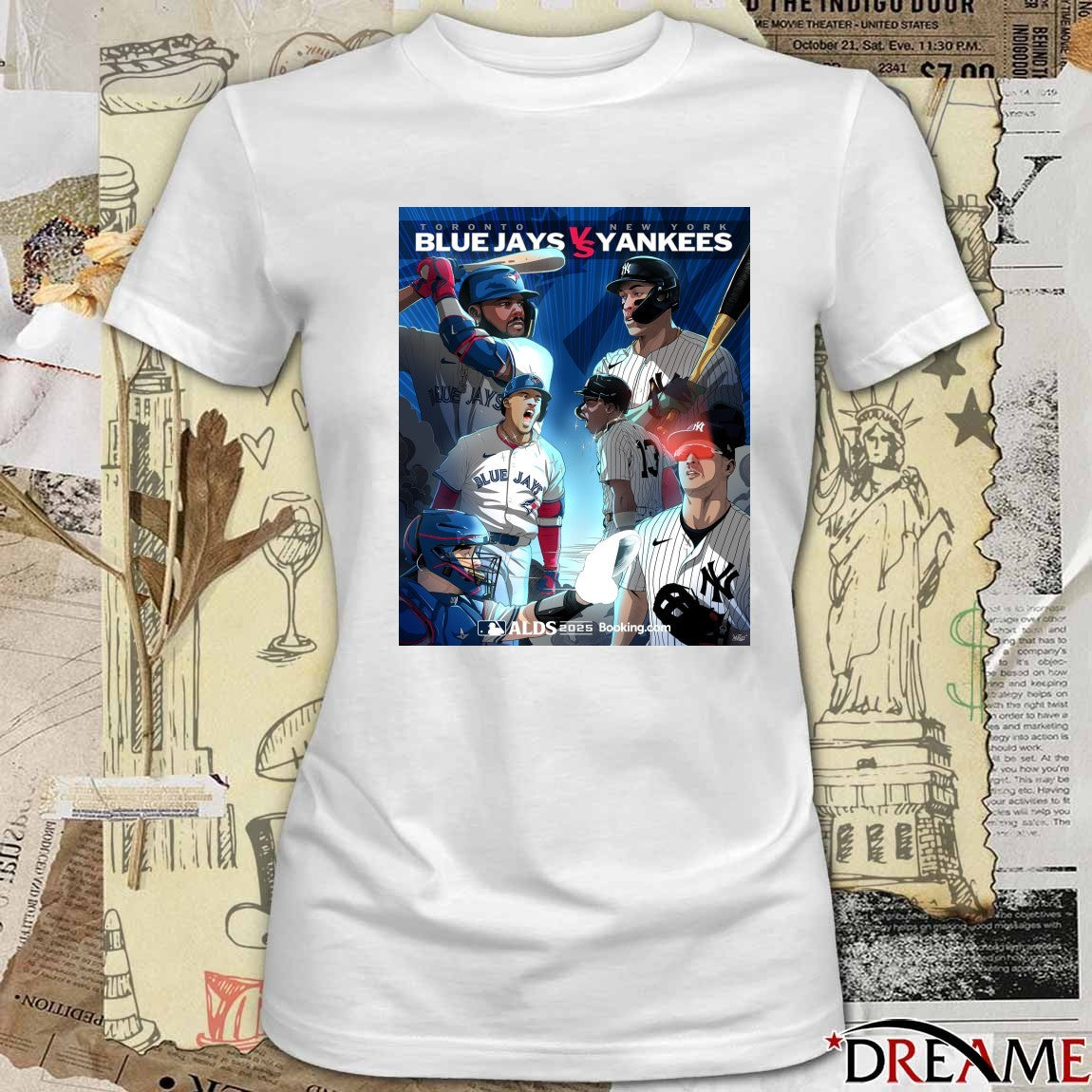 Toronto Blue Jays Vs New York Yankees 2025 American League Division Series ALDS Art Poster t-shirt