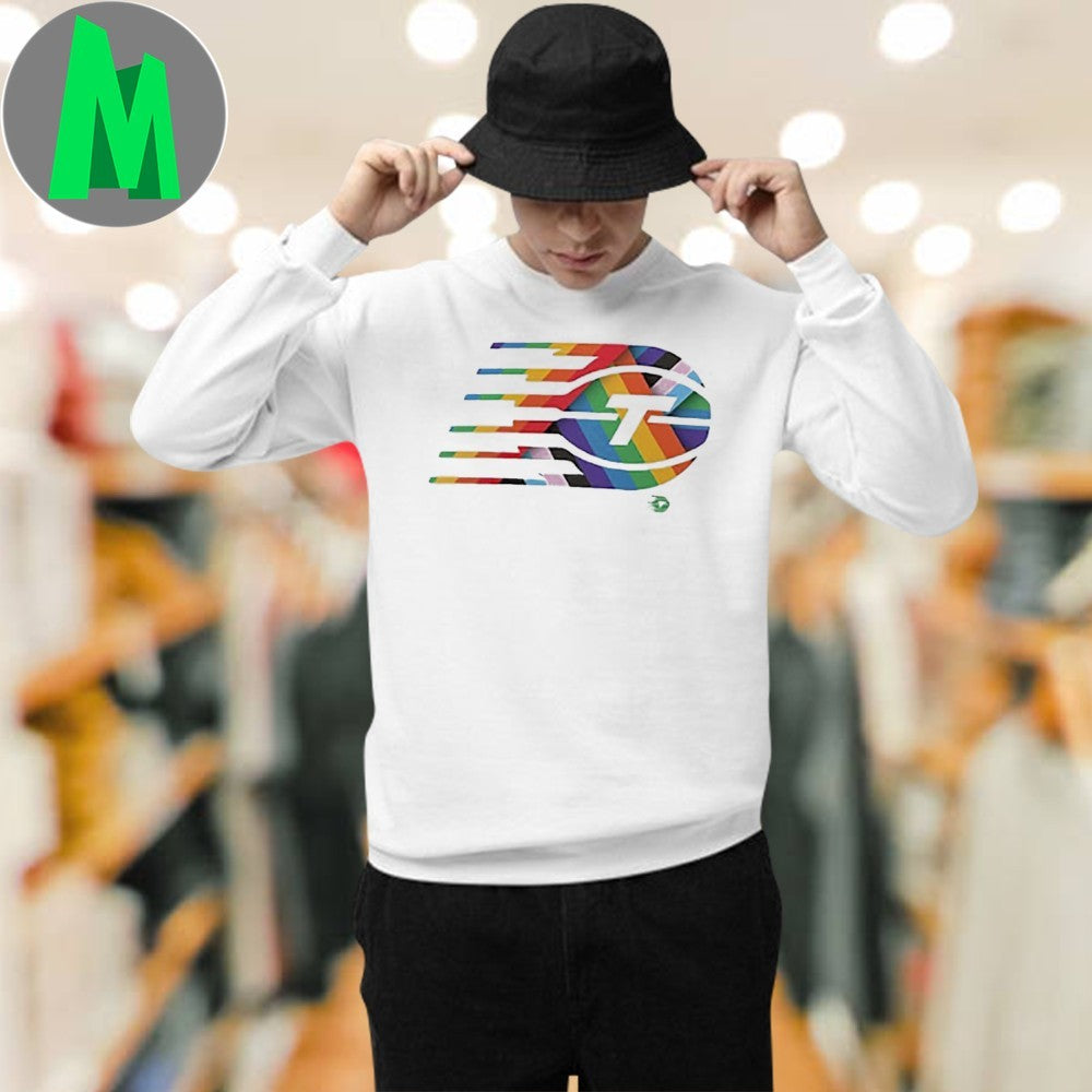 Toronto Tempo Team Pride Rainbow Logo Graphic T-Shirt
