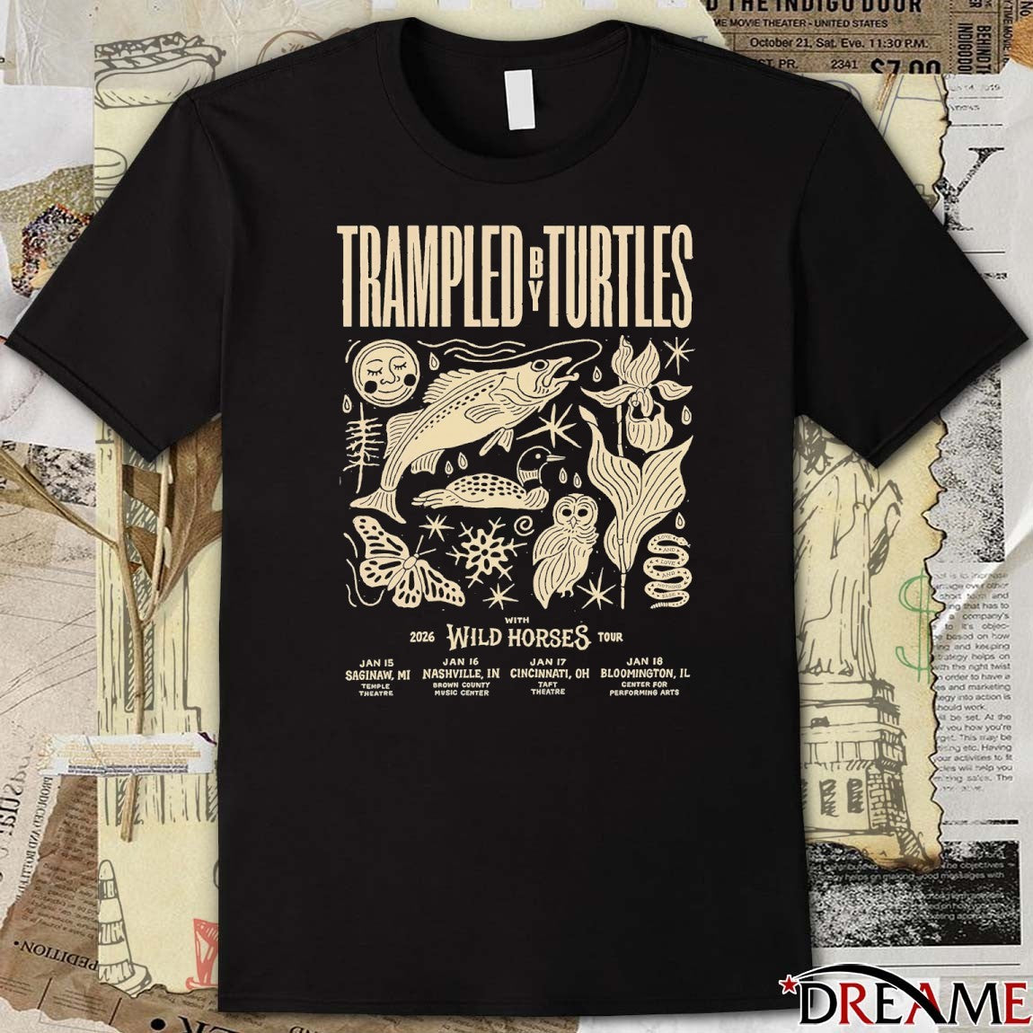 Trampled By Turtles With 2026 Wild Horses Tour January 15 – 28 t-shirt