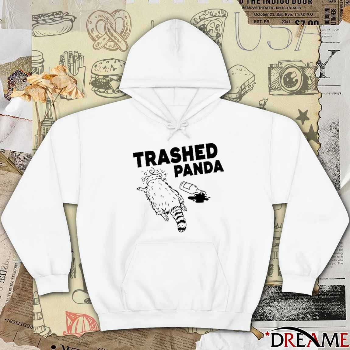 Trashed Panda Hanover Drunk Raccoon t-shirt