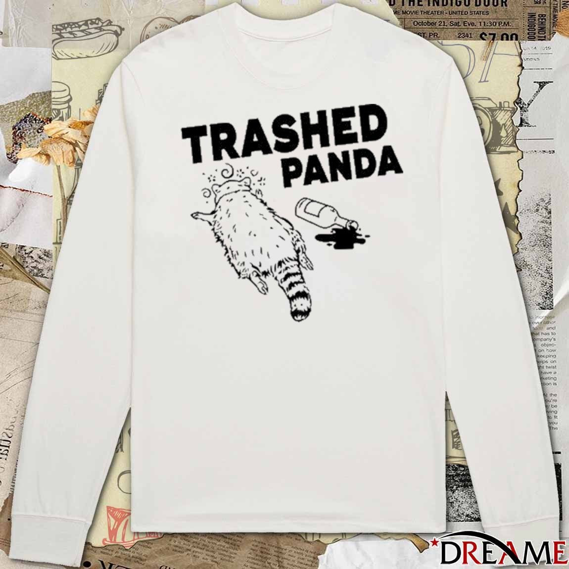 Trashed Panda Hanover Drunk Raccoon t-shirt