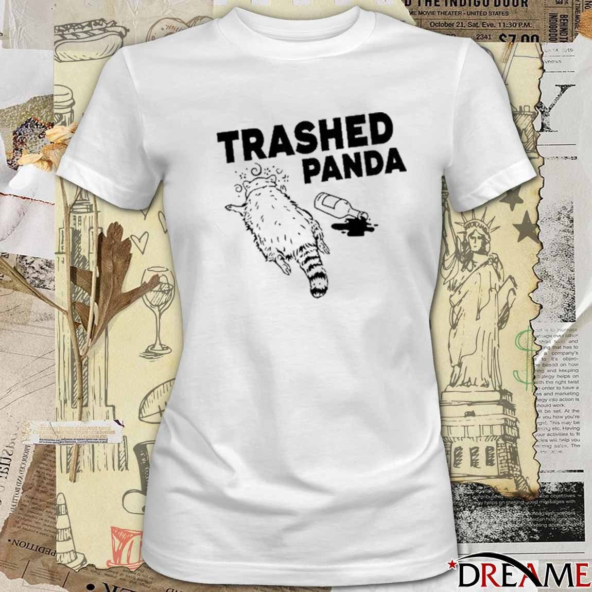 Trashed Panda Hanover Drunk Raccoon t-shirt