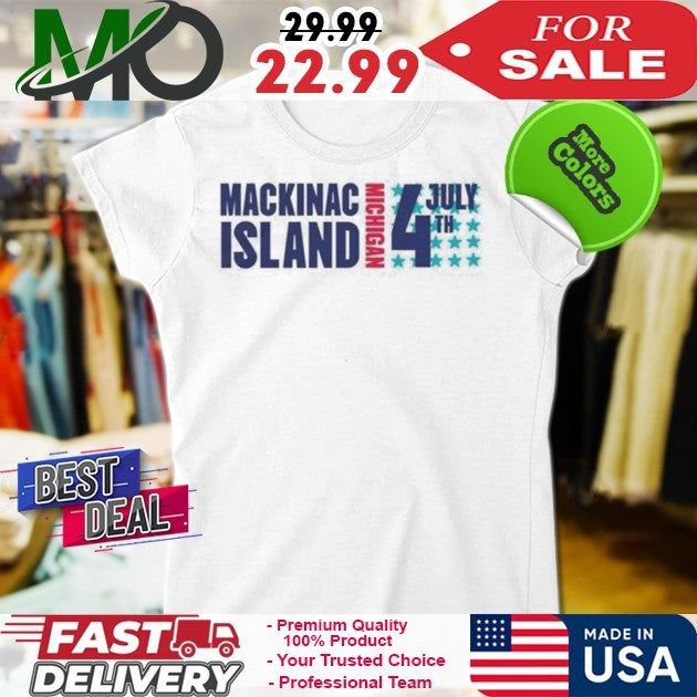 Trending Stone Skipping Merch Mackinac Island July 4Th Splash Shirt