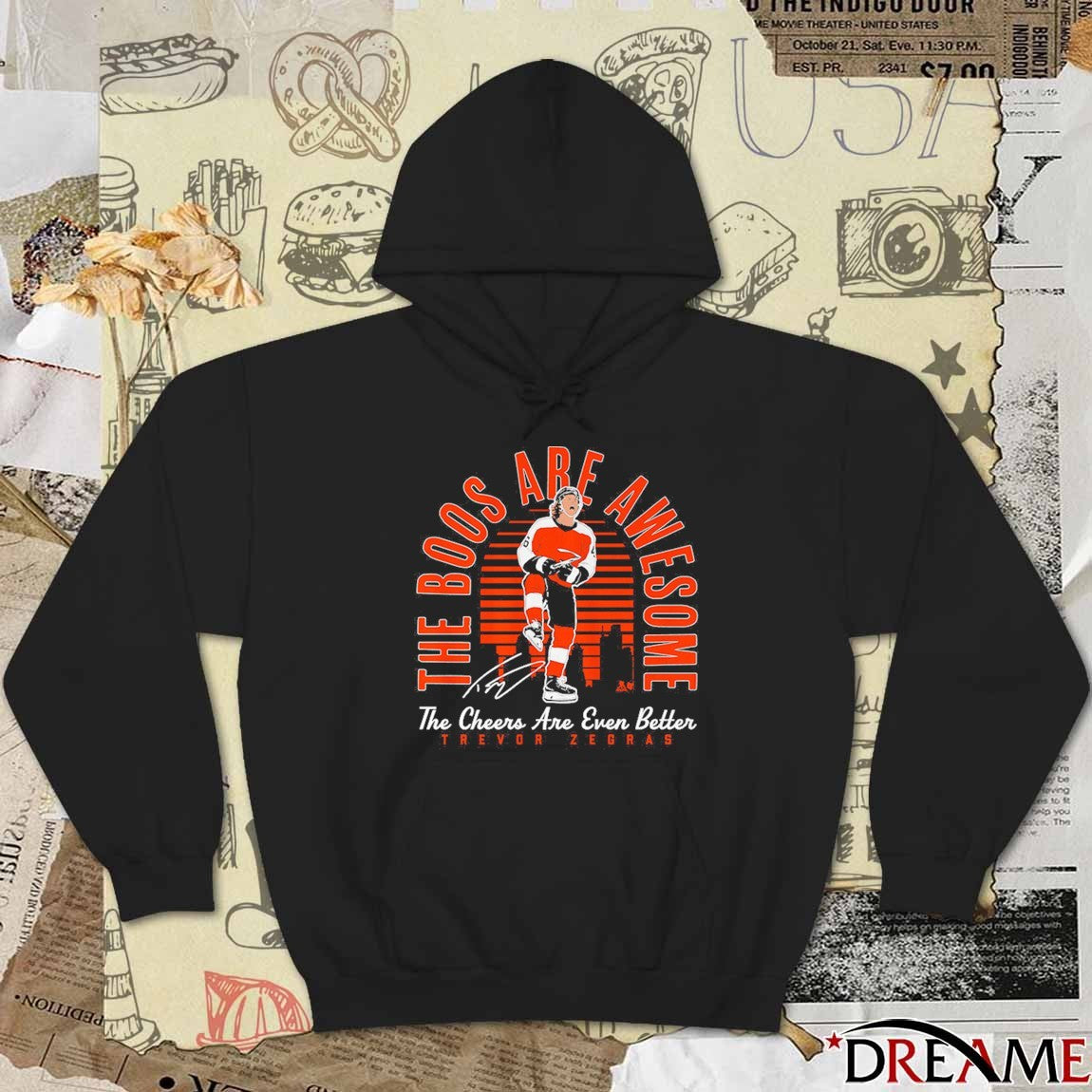 Trevor Zegras The Boos Are Awesome The Cheers Are Even Better Philadelphia Flyers Signature t-shirt