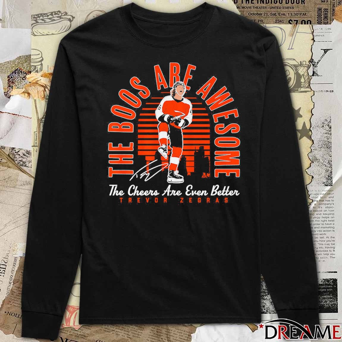 Trevor Zegras The Boos Are Awesome The Cheers Are Even Better Philadelphia Flyers Signature t-shirt