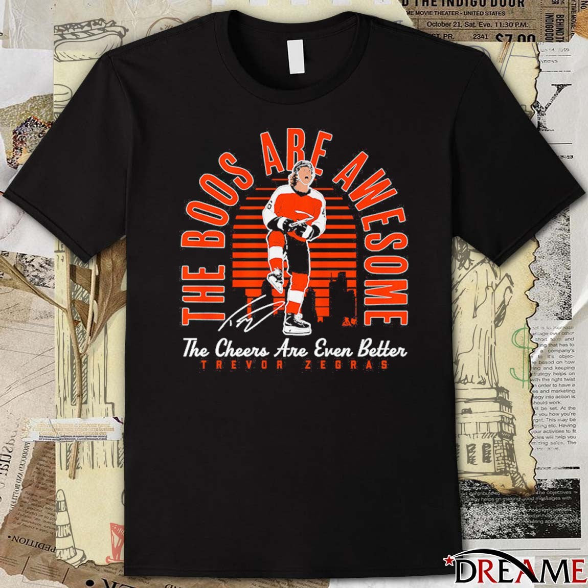 Trevor Zegras The Boos Are Awesome The Cheers Are Even Better Philadelphia Flyers Signature t-shirt