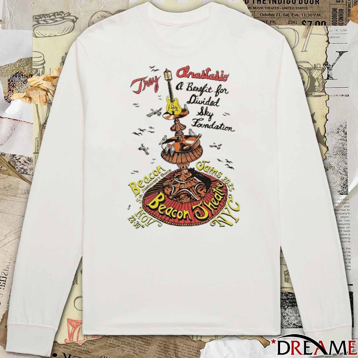 Trey Anastasio Band NYC November 28-30 2025 Beacon 5Th Anniversary Shows t-shirt