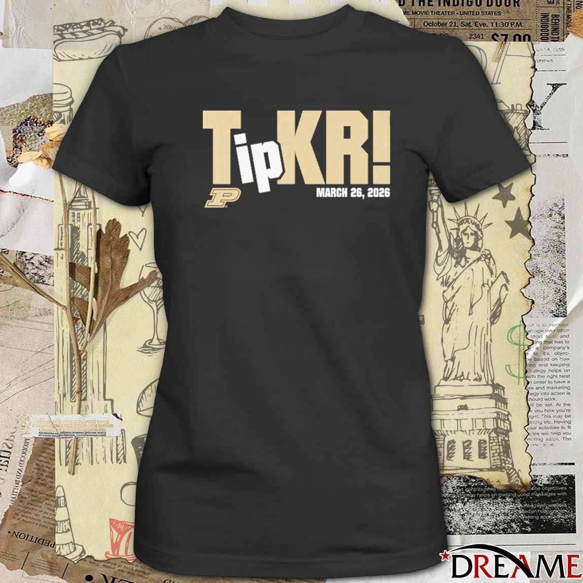 Trey Kaufman-Renn TipKR March 26 2026 Purdue Boilermakers t-shirt