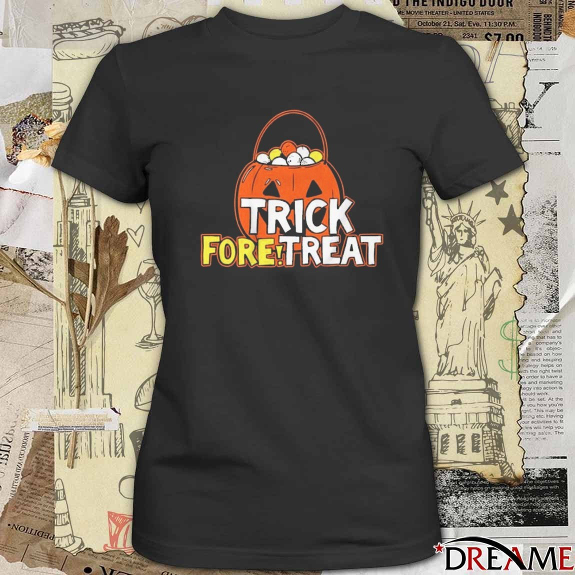Trick Fore Treat Halloween 2025 Fanart t-shirt