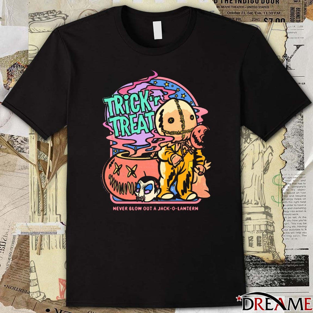 Trick ‘R Treat Never Blow Out A Jack-O-Lantern Halloween 2025 t-shirt