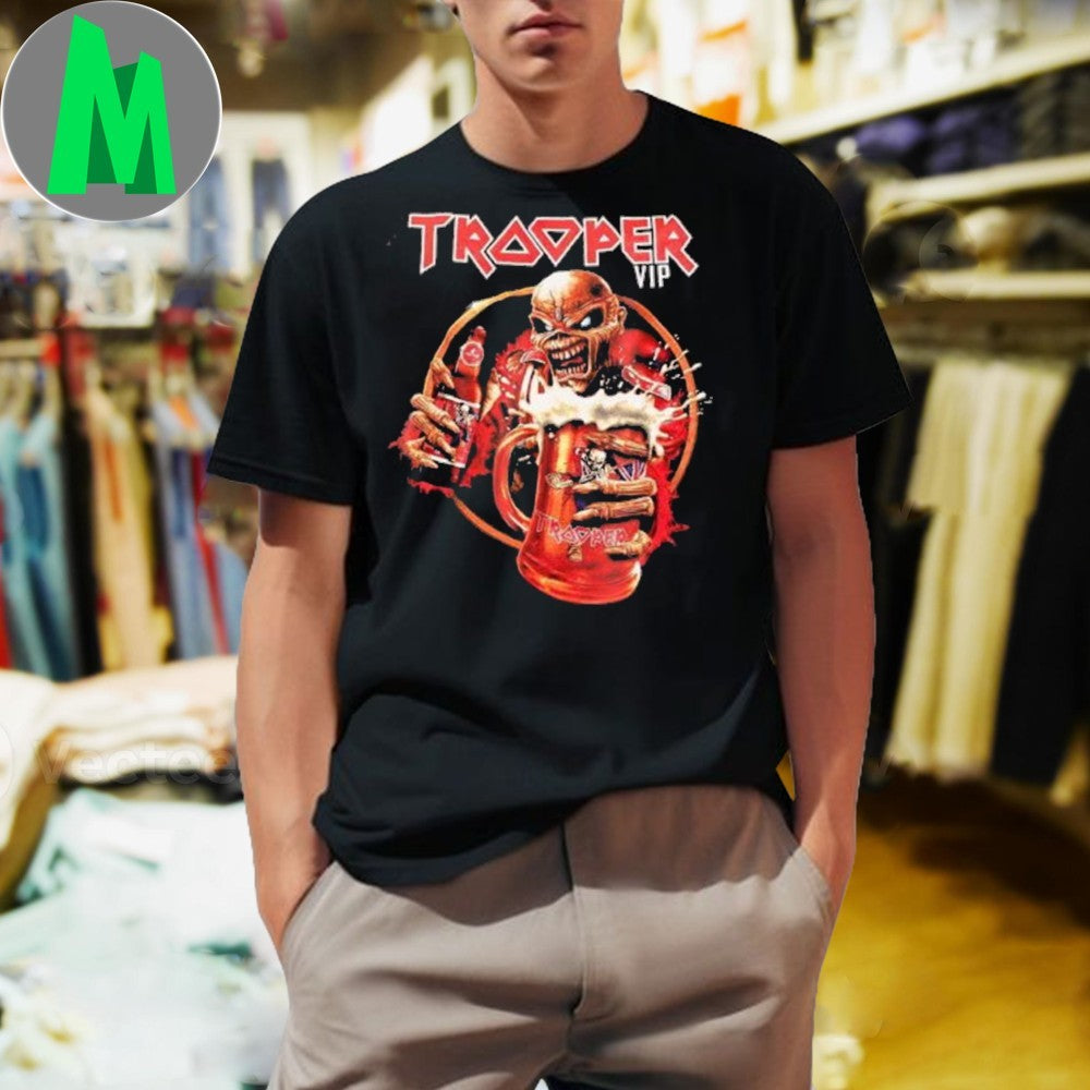 Trooper Iron Maiden 2025 Helsinki Keikan VIP On June Lahjakassi x Paita VARATTU JERRYLLE Shirt