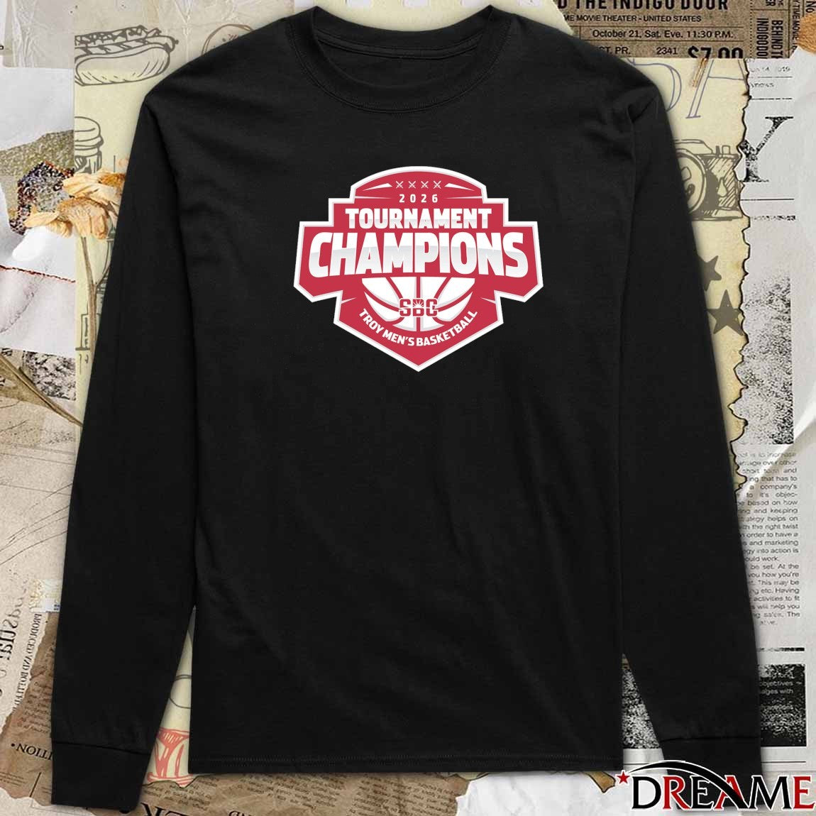 Troy Trojans Men’s Basketball 2026 Tournament Champions Sun Belt Conference t-shirt