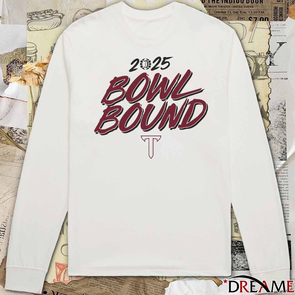 Troy Trojans football NCAA 2025 Bowl Bound t-shirt