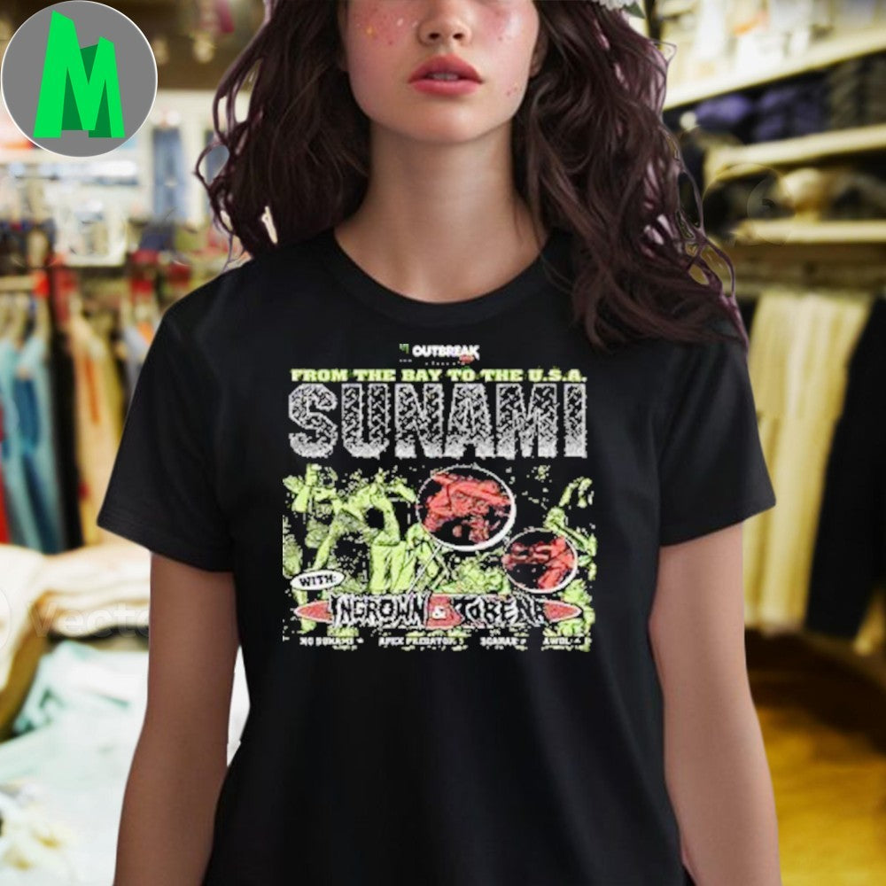 Tsunami From The Bay To The Usa Tour 2025 Shirt