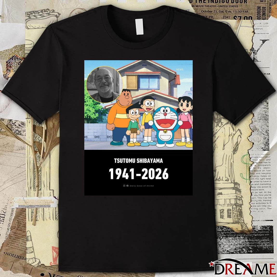 Tsutomu Shibayama 1941 – 2026 Anime Shots t-shirt
