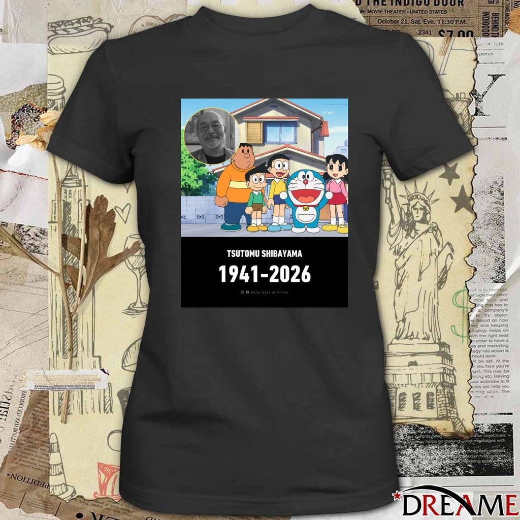 Tsutomu Shibayama 1941 – 2026 Anime Shots t-shirt