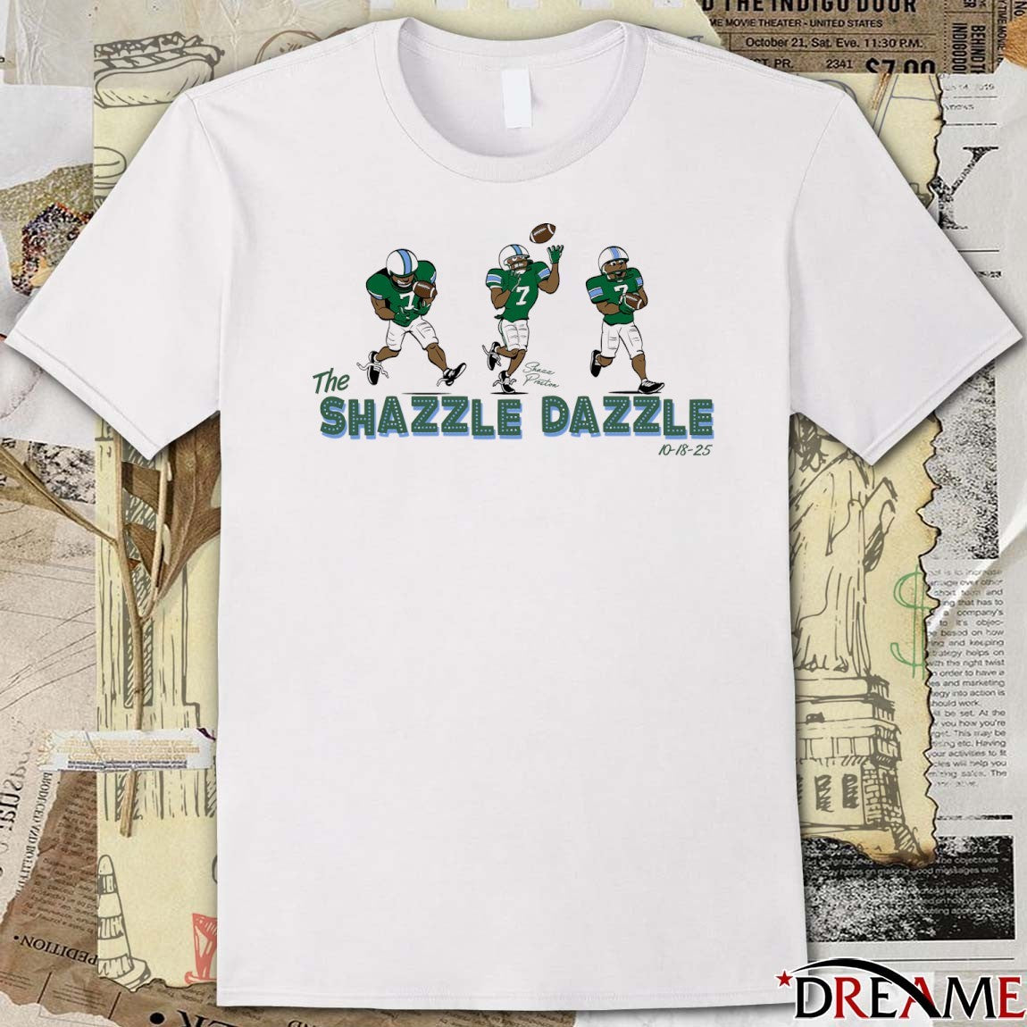 Tulane Green Wave Shazz Preston Shazzle Dazzle 10 18 2025 t-shirt