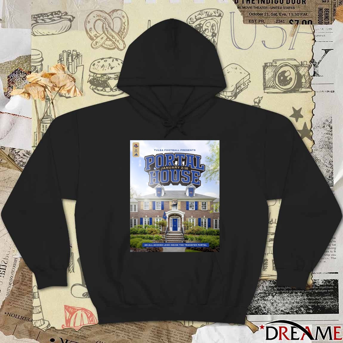 Tulsa Football Presents Portal House An All-access Look Inside The Transfer Portal 2026 Poster t-shirt