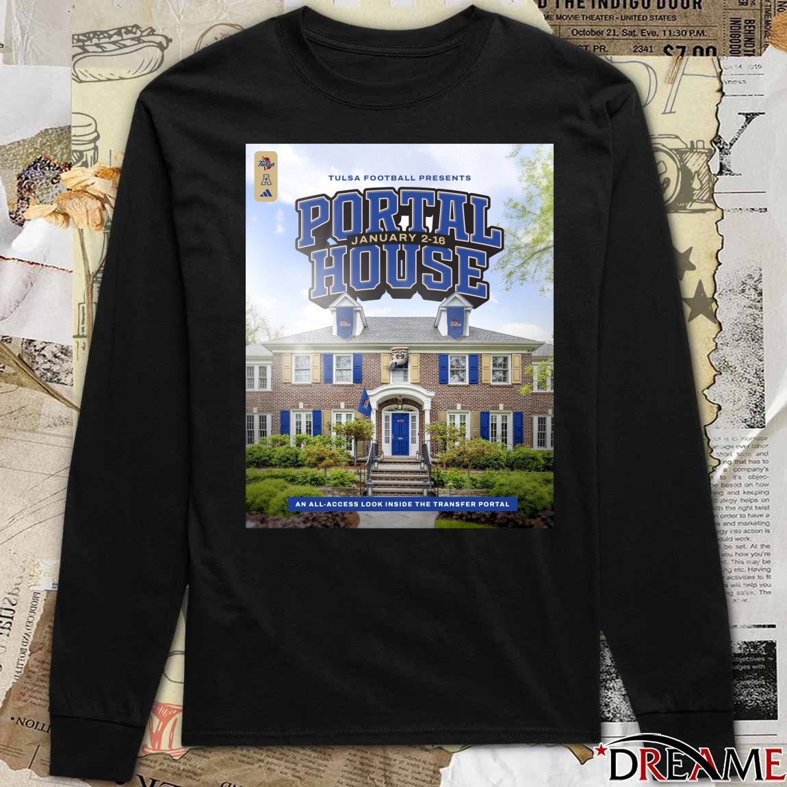 Tulsa Football Presents Portal House An All-access Look Inside The Transfer Portal 2026 Poster t-shirt