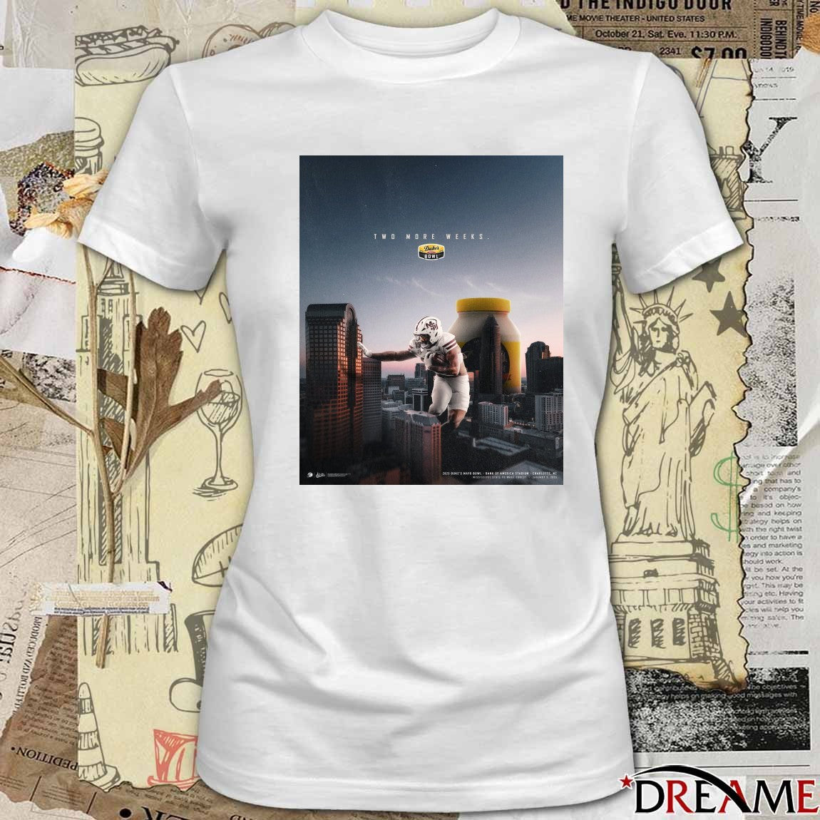 Two More Weeks 2026 Duke’s Mayo Bowl Mississippi State Bulldogs Vs Wake Forest Demon Deacons Jan 2 Poster t-shirt