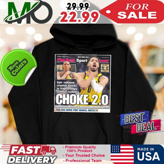 Tyrese Haliburton Choke 2.0 NY Post Viral Meme Fan Shirt