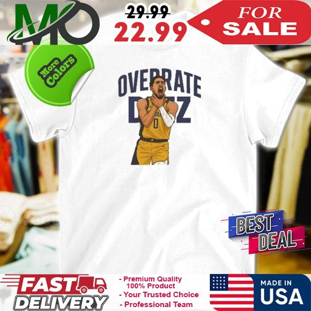 Tyrese Haliburton Overrate Deez Funny Choke Meme Basketball Fan T-Shirt