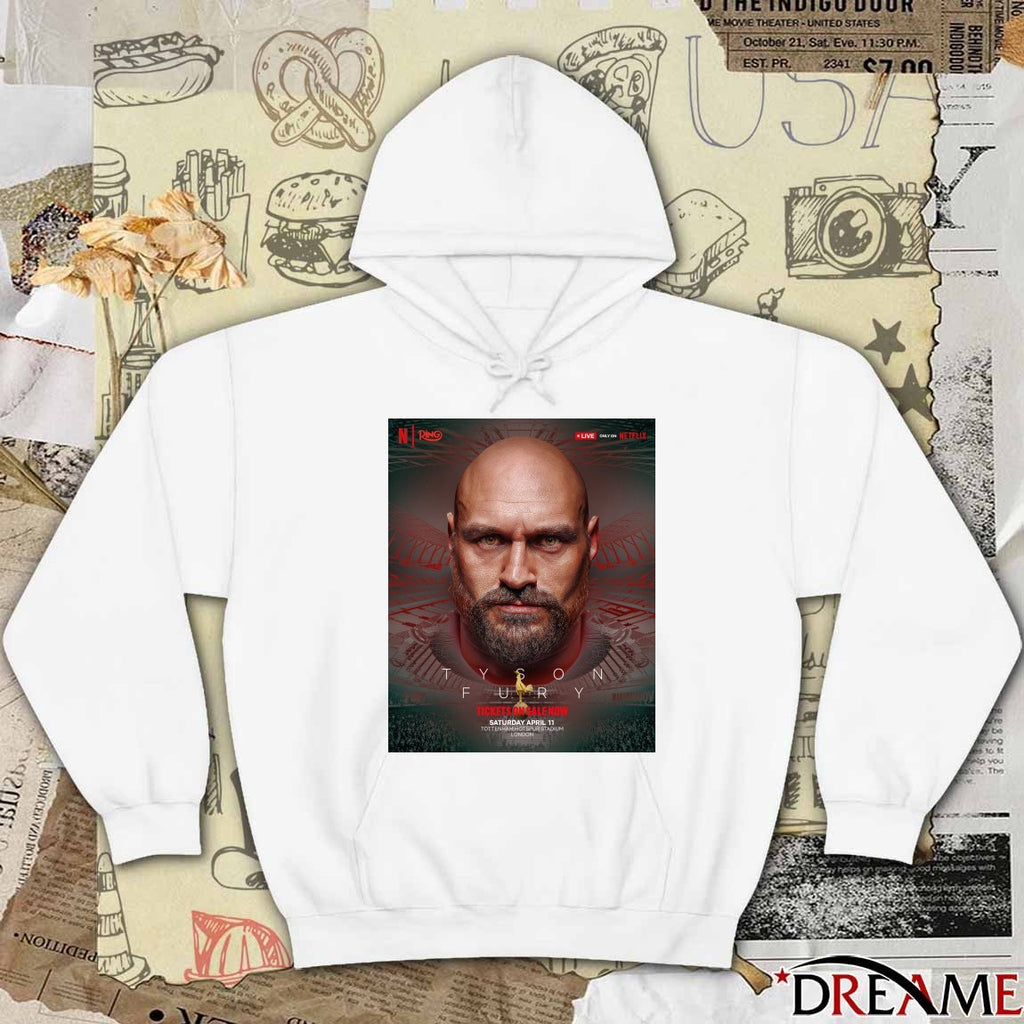 Tyson Fury April 11th 2026 Tottenham Hotspur Stadium London Poster t-shirt