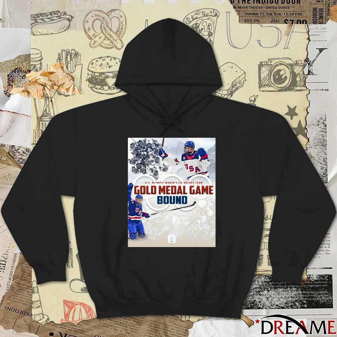 U.S Olympic Women’s Ice Hockey Team Gold Medal Game Bound Winter Olympics t-shirt