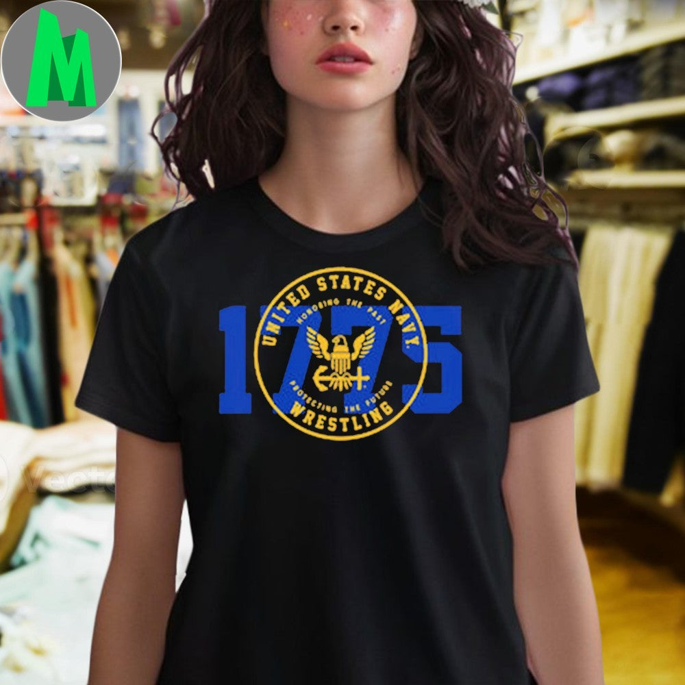 U.S. Navy 1775 Wrestling Honoring The Past Military Fan T-Shirt