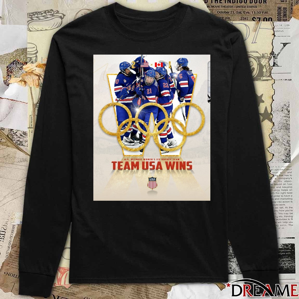 U.S. Olympic Women’s Ice Hockey Team Team Usa Wins Switzerland 2-1 t-shirt