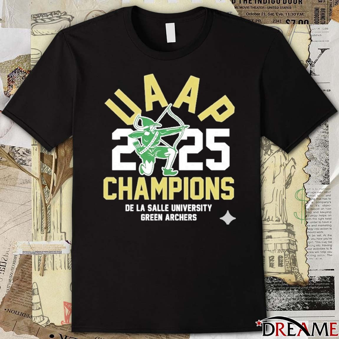 UAAP 2025 Champions De La Salle University Green Archers t-shirt